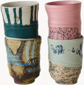 Ručne maľované šálky Artist Ceramics, 4 ks