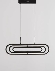 LED luster Arte 64 čierne