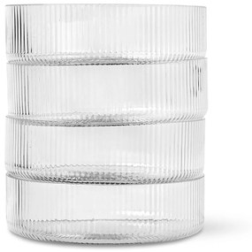 ferm Living Jedálenská misa Ripple číra 12 cm 4 ks
