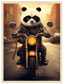 Animals In Traffic - panda - obraz do detskej izby Bez rámu  | Dolope