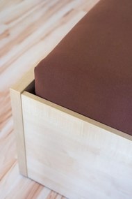 AMIDO-EXQUISIT Čokoládová posteľná plachta Jersey Rozmer: 140 x 200 cm J40_092