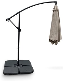 Záhradný slnečník Hook pr. 3m béžový + závažie