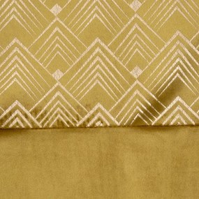 Dekorstudio Zamatový záves ELEN s elegantnou potlačou v zlatej farbe