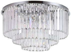 Toolight - Krištáľové stropné svietidlo 7xE14 40W Glamour APP780-7C, chrómová, OSW-05032
