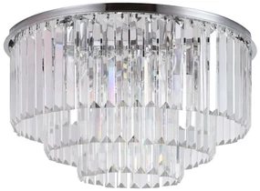Toolight - Krištáľové stropné svietidlo 7xE14 40W Glamour APP780-7C, chrómová, OSW-05032