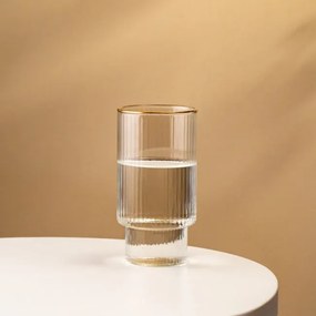 Pohár LYNN so zlatým okrajom 725777 400 ml