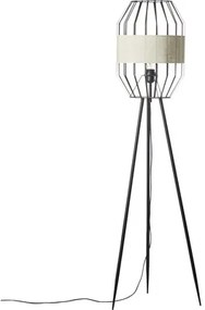 Stojaca lampa Brilliant Slope E27 40W čierno/prírodná
