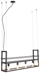 Inteligentné závesné svietidlo čierne vrátane WiFi A60 - Cage Rack