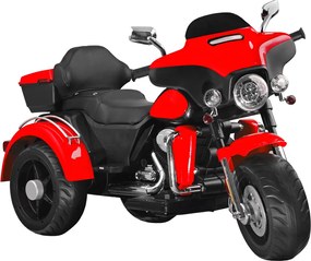 JOKOMISIADA Veľký akumulátorový motorkový chopper pre deti PA0254 červený