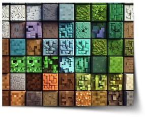 Sablio Plagát Blocks Abstract - 60x40 cm