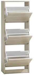 Skrinka na topánky tri diely dub sonoma