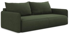 Zelená rozkladacia/s úložným priestorom pohovka 216 cm Nanea – Makamii