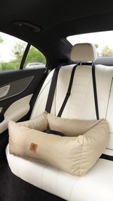 Cestovný pelech pre psov do auta JULIAN - cappuccino