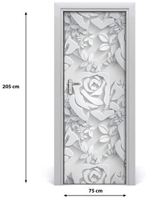 Samolepiace fototapety na dvere ruže 75x205 cm