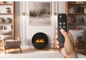 Planika MISTY - Krb na vodnú paru na diaľkové ovládanie 72,9x65,3 cm 125W/230V