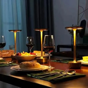 Toolight Toolight, bezdrôtová USB dotyková nočná lampa APP1372-T, zlatá matná, OSW-08636