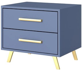 Nočný stolík Bali 2 vyblednutá modrá