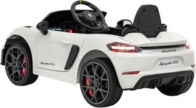 Elektrické autíčko Porsche Spyder RS 718 Lakier biele