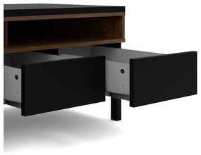Čierny TV stolík 156x48x48 cm Roomers – Tvilum