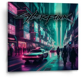 Sablio Obraz Cyberpunk 2077 Mesto - 50x50 cm