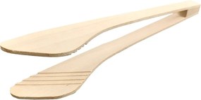 AMADEA Drevené kliešte široké, masívne drevo, 30 cm