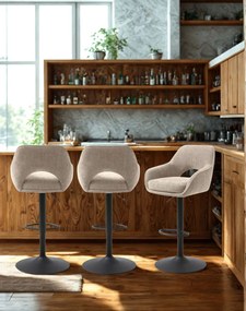 Barová stolička Cowley s nastavením výšky, béžová (55050004)