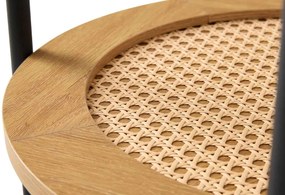 Dizajnový odkladací stolík Lakshmana 50 cm prírodný dub