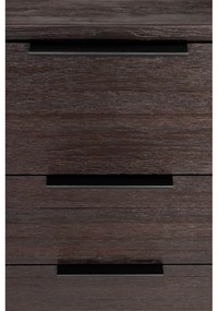 Hnedá nízka komoda z tíkového dreva 135x82 cm Webster – White Label