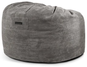 Tmavosivý menčestrový sedací vak Om 110 – SLOWDOWN