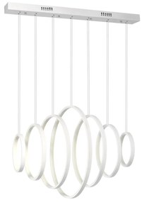 LED Luster na lanku VERTIGO LED/86W/230V biela