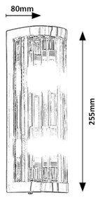 Rabalux 75035 - Kúpeľňové nástenné svietidlo SYBIL 2xG9/28W/230V IP44