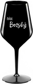 PÁN BOŽSKÝ - čierny nerozbitný pohár na víno 470 ml