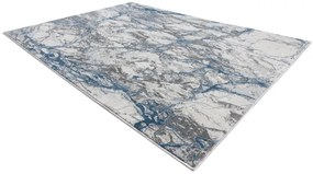 Moderný koberec NOBLE  9962 68 Mramor, kameň, krémovo/ modrý