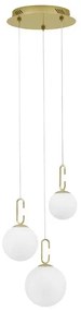 Rustikálny luster Hook 39 zlaté