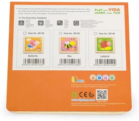 Puzzle na podložke Viga 50136 motýľ