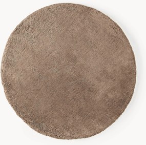 Okrúhly huňatý koberec's vysokým vlasom Leighton