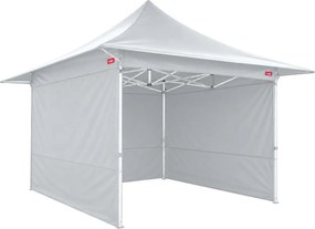 Oceľový rýchlorozkladací stan 3x3 so strieškou, Biela