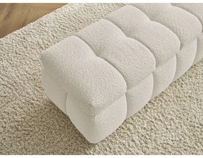 Béžová lavica z textílie buklé Mont Blanc – Bobochic Paris