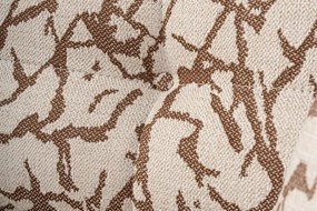 Třímístná pohovka Cady 235 cm béžová se vzorem