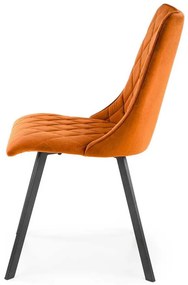 Jedálenská stolička Nyx, oranžová / čierna
