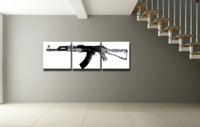Ručne maľovaný POP Art obraz Kalashnikov | rôzne rozmery