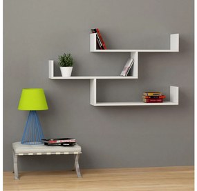 Nástenná polica TIBET 66,5x119 cm biela