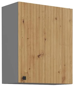 Kuchynská skrinka AVA dub artisan/antracitová 60g-72 1f