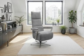 XXXLutz RELAXAČNÉ KRESLO, textil, sivá Sit & More - Online Only obývacie izby - 000144028764