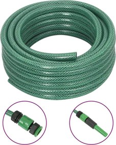 Záhradná hadica so sadou armatúr, zelená 0,5" 50 m, PVC