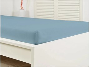 Nepremokavá plachta do detskej postieľky JERSEY 60x120 cm svetlo modrá