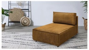 Menčestrový modul pohovky (variabilný) v horčicovej farbe Nihad modular – Bobochic Paris