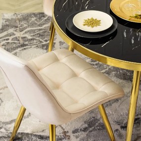 PROXIMA.store - Čalúnená jedálenská stolička CARO FARBA: sivá