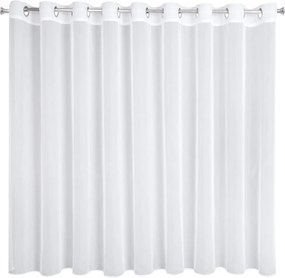 ZÁCLONA NA KRÚŽKOCH MIREA 350X150 CM BIELA