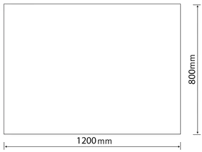 Aqualine Aqualine, Zrkadlo 120x80cm, obdĺžnik, bez uchytenia, 22500